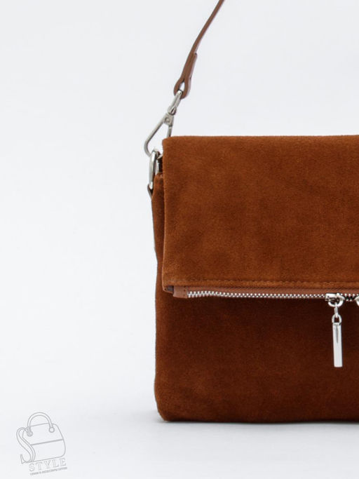 Сумка женская кожаная 8360F brown Polina&Eiterou  в Новосибирске