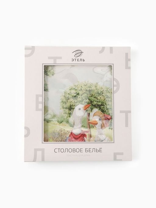 Скатерть Этель Family picnic, d=150 см 3 см с ВГМО, 100% хлопок, саржа 190 г/м?