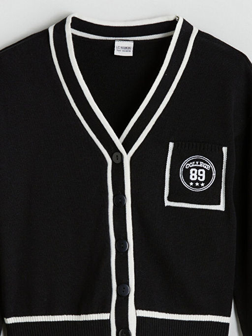 V Yaka K?z ?ocuk Triko H?rka