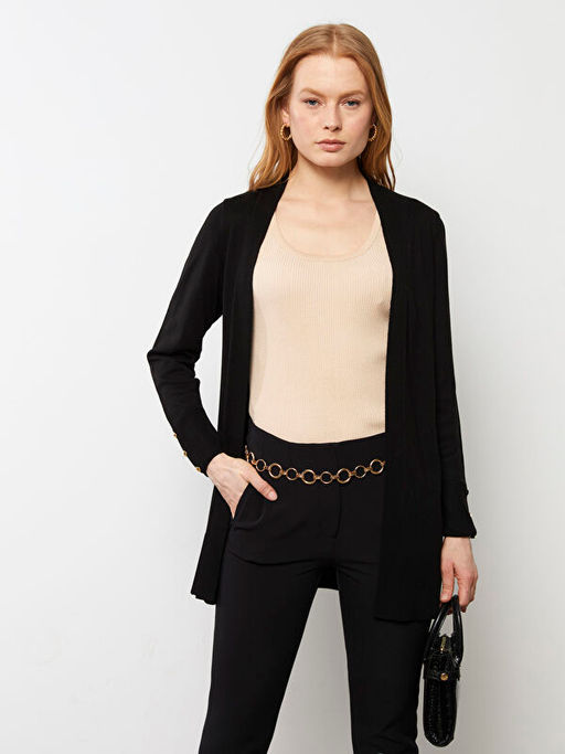 ?al Yaka D?z Uzun Kollu Kad?n Triko H?rka