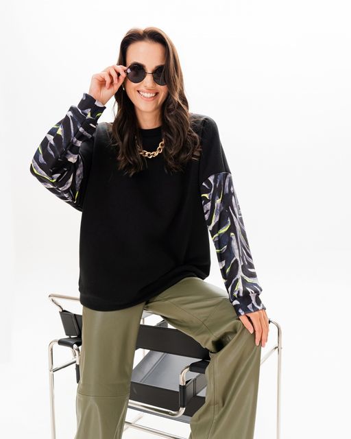 Свитшот с принтованными рукавами SSR003 - Sahar art lab фото 3