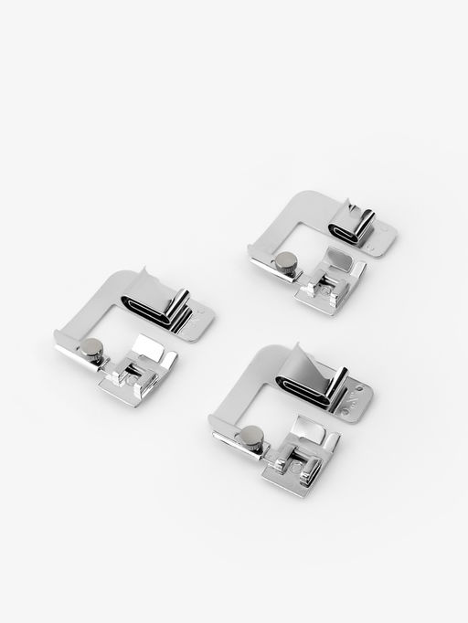 Набор лапок для швейной машины, подрубочные, 13/19/22 мм, для двойной подгибки, 3 шт.