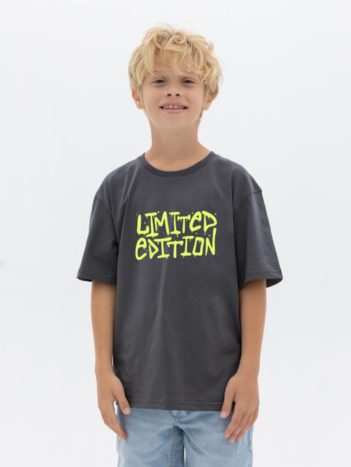 CHILLEASY 220010C-29 Футболка для мальчика, Антрацит