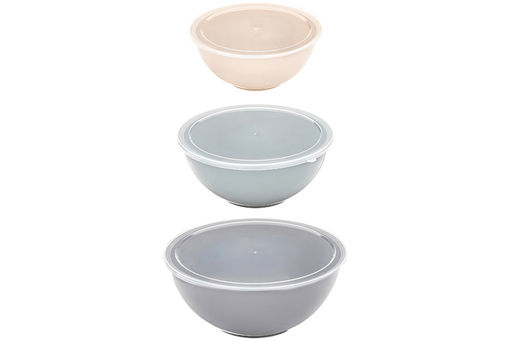 Набор салатников 3 пр. 1,15 л, 2 л, 3,35 л с крышками, пластик - Elan gallery фото 6