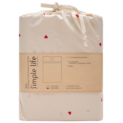 КПБ Чистый хлопок 2,0 спальный с европростыней, наволочки 50х70, поплин, 100% хлопок, Вивьен Пододеяльник 177х215 с прорезью, простыня классическая 215х240 подшита с 4-х сторон, наволочки 50х70 с клапаном - 2 шт - Традиция фото 20