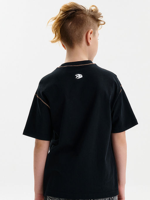 PELICAN, футболка для мальчиков, Черный  фото 2