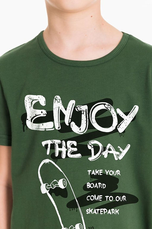 Футболка М225066Па хаки