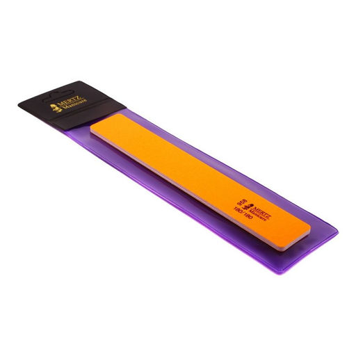 Mertz Пилка для ногтей прямая двусторонняя A958, 180/180 грит, оранжевый