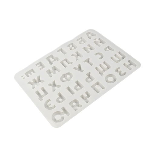 Форма силиконовая S-CHIEF для пирожных SPC-0308 36.6 x 26 x 2 см алфавит- 33 ячеек