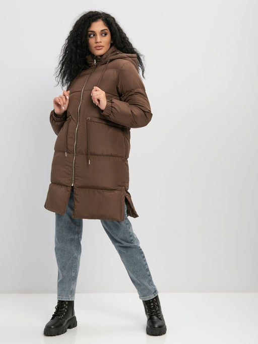Куртка пуховая Recycled Oversized Longline Puffer Coat / Lee Cooper  фото 2