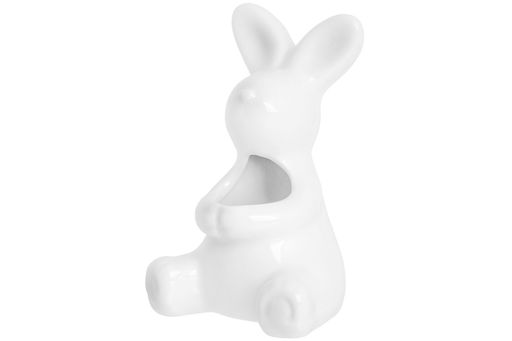Вазочка п/зубочистки 4,5*5*8 см "Зайчик белый"