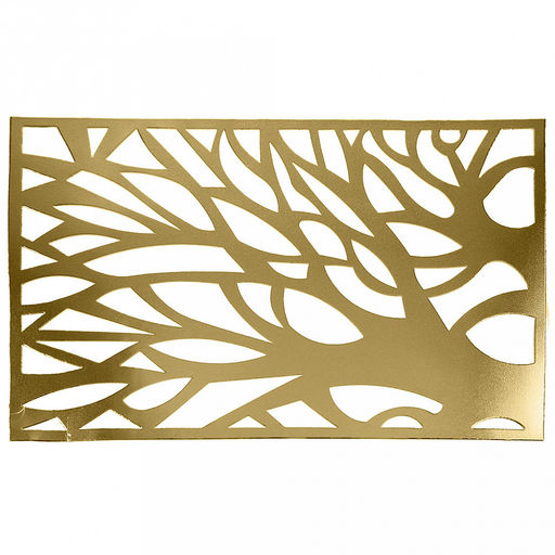 Салфетка декоративная Дерево 30х45см ПВХ, золото (Китай)