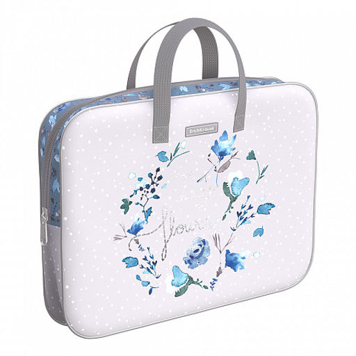 АКЦИЯ Цена за 1 шт. Папка текстильная на молнии ErichKrause с ручками Frozen Beauty, A4+