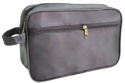 Косметичка Модель-ИК-15B (25*16*h8) МУЖСКАЯ Серая