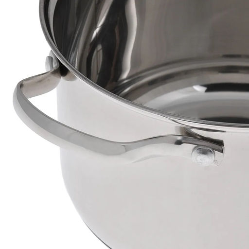 Кастрюля нерж 3,0 л (18 см) ZEIDAN со стекл крышкой, 5-ти слойное капс дно, арт. Z-50243