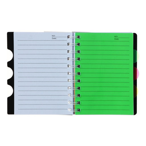 Блокнот на гребне А6, 100 листов, линия, обложка пластик, с разделителями Граффити, МИКС - Calligrata фото 8