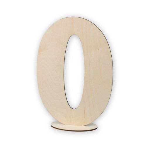 Заготовка для декорирования Mr. Carving ВД-386 Цифры на подставке фанера 7.5 х 20.6 х 30 см Цифра 0  фото 4