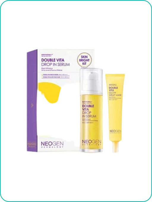 Набор Neogen Dermalogy Vita Drop In Serum Skin Bright Kit сыворотка 50 мл и маска-плёнка 40 мл
