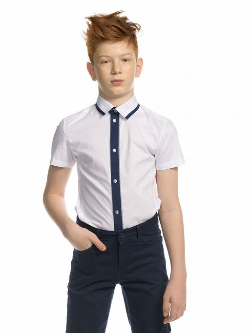 PELICAN, сорочка верхняя для мальчиков, Белый  фото 5
