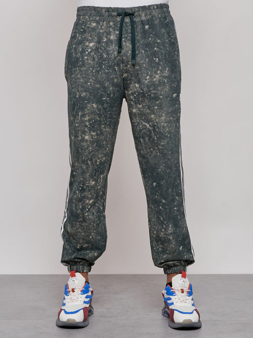 Брюки джоггеры спортивны мужские зеленого цвета 12931Z - Mtforce фото 6