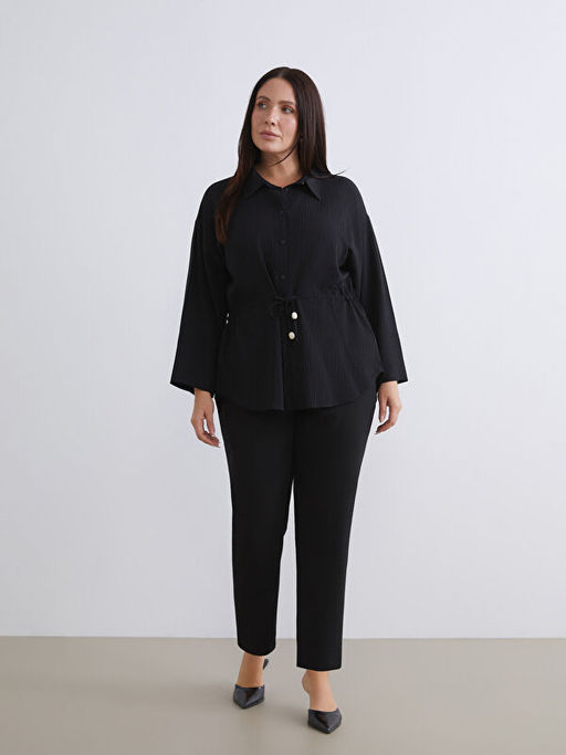 Beli Lastikli Havu? Kesim Kad?n Pantolon