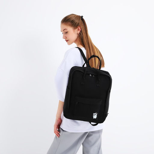 Рюкзак текстильный мамс Cat, 38х27х13 см, цвет черный - Nazamok фото 7