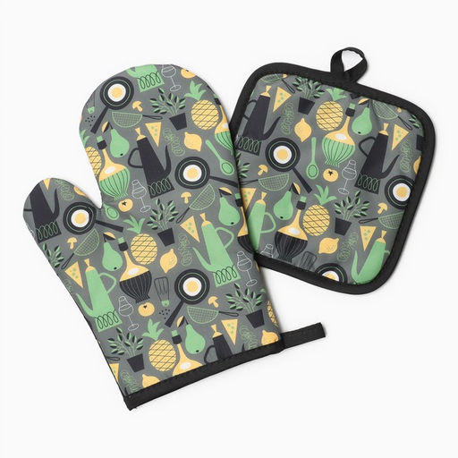 Кух. набор 2 пр. Доляна Кухня прих. 17*17 см, вареж. 26*16 см,100% п/э  фото 2