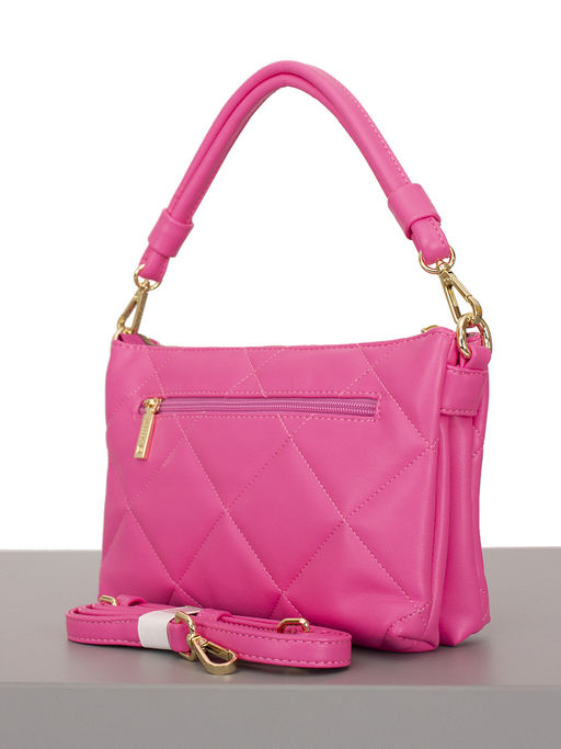 LACCOMA сумка Луиза-Ф826-ярко-розовый эко кожа хлопок  фото 5