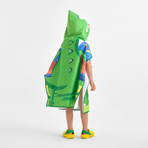 Полотенце-пончо детский LoveLife «Дино» 60×120 см, микрофибра, 225 г/м²