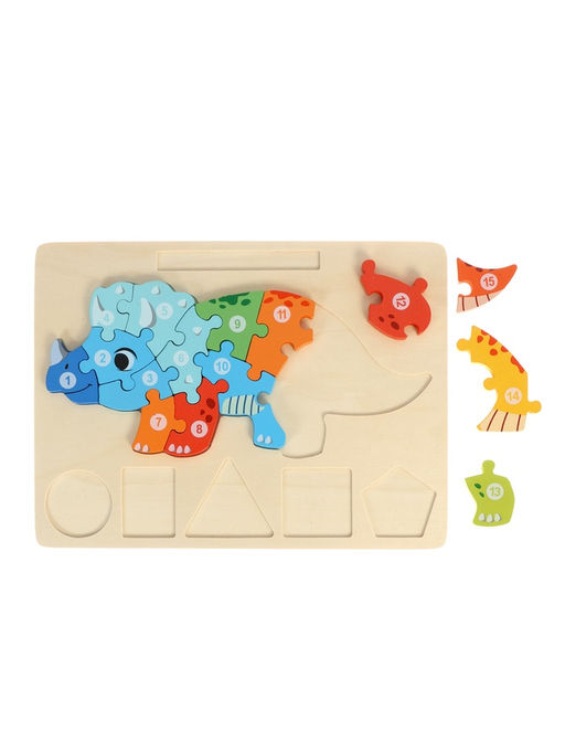 Деревянный 3D пазл для малышей, рамка - вкладыш