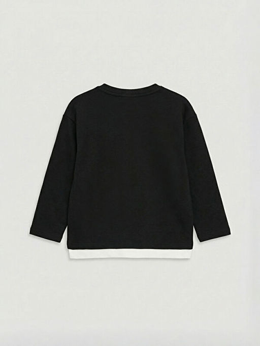 Uzun Kollu Bisiklet Yaka Erkek ?ocuk Ti??rt