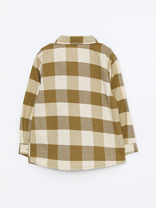 Uzun Kollu Ekose Desenli Erkek Bebek G?mlek - Waikiki фото 3