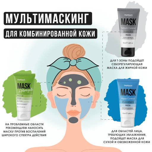 Маска ультраувлажняющая для лица для сухой и обезвоженной кожи, 50 мл Depiltouch  фото 6