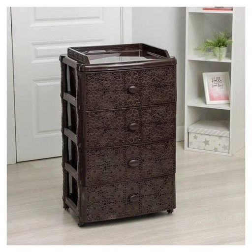 Комод широкий "Лаура" 4-х секционный венге М6874