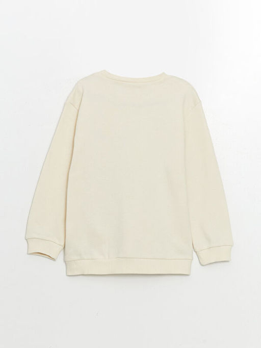 Bisiklet Yaka Bask?l? Erkek Bebek Sweatshirt ve E?ofman Alt 2li Tak?m - Waikiki фото 3