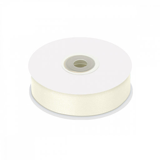 Лента репсовая 25мм цв. F102 молочный Magic4Hobby 22,8м (1м) картон/пенопласт