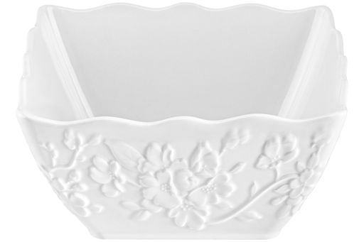 Салатник 1,1 л 16,5*16,5*8 см Цветущая сакура квадрат глубокий, фарфор - Elan gallery фото 4