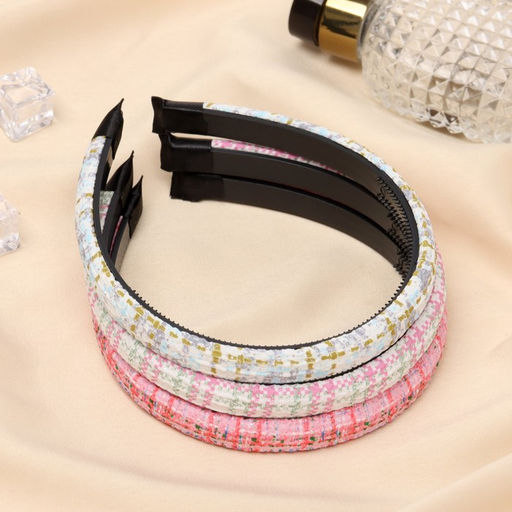 Цена за 3 шт. Ободок для волос «Ширли», стиль, 1 см, МИКС