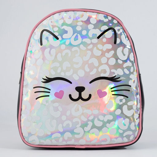 Рюкзак искусственная кожа, MEOW, кот, голография, 27 х 23 х 10 см - NAZAMOK KIDS фото 3