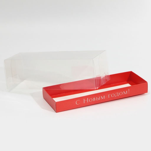 Цена за 5 шт. Коробка для десерта «С Новым годом», 26×8×9.5 см