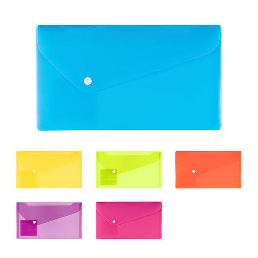 Expert Complete NEON Папка-конверт с кнопкой travel 180 мкм песок 12 шт. розовый 2206368