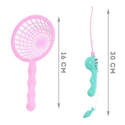 Рыбалка «Большие рыбки» 13 рыбок, удочка, сачок