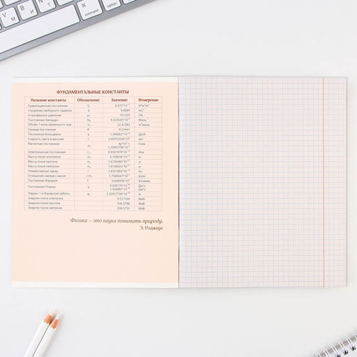Предметная тетрадь, 48 листов, ПРЕДМЕТЫ, со справочными материалами Физика, обложка мелованный картон 230 гр., внутренний блок в клетку 80 гр., белизна до 80%, блок №2. - Artfox study фото 3