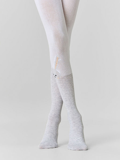 Цена за 3 пары! Колготки для девочек белые с рисунком - Mark formelle фото 4