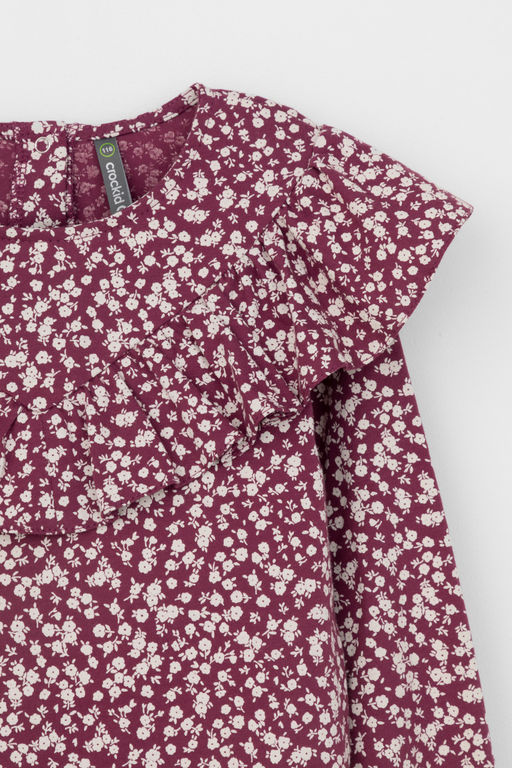 Crockid _ КР 302177/насыщенная клюква,милые цветочки к497 джемпер для дев фото 5