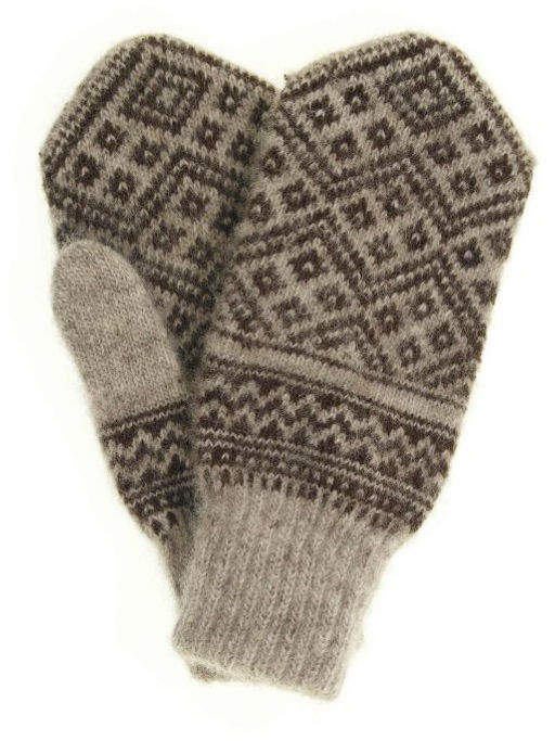 Варежки женские "Ромбики" ПП 3232-5