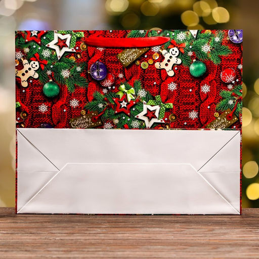 Пакет ламинированный горизонтальный Вязанка,49 х 40 х 19 см - UPAK LAND фото 2