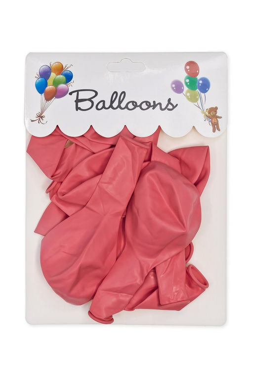Шарики воздушные 12 дюймов (12 шт) SF-7835, светло-красный - Больше подарков фото 2