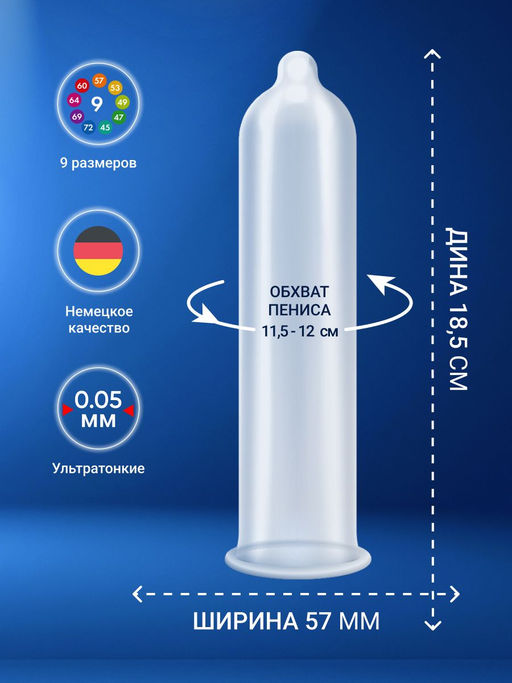Презервативы "MY.SIZE" №10 размер 57 (ширина 57mm)
