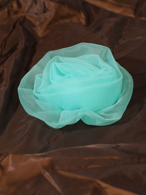 Брошь мятного цвета в форме цветка - Almond фото 6